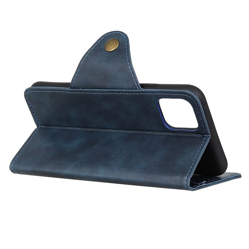 Flip Case iPhone 12 Mini Keinonahkapainike