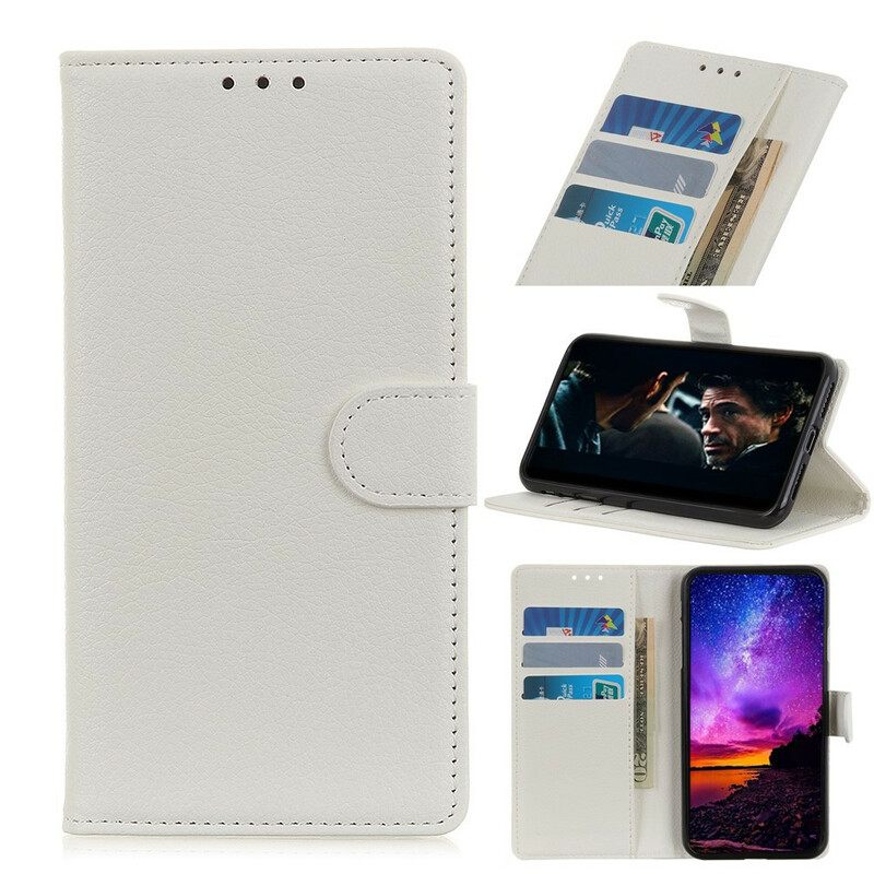 Kotelot iPhone 12 Mini Lychee Faux Leather