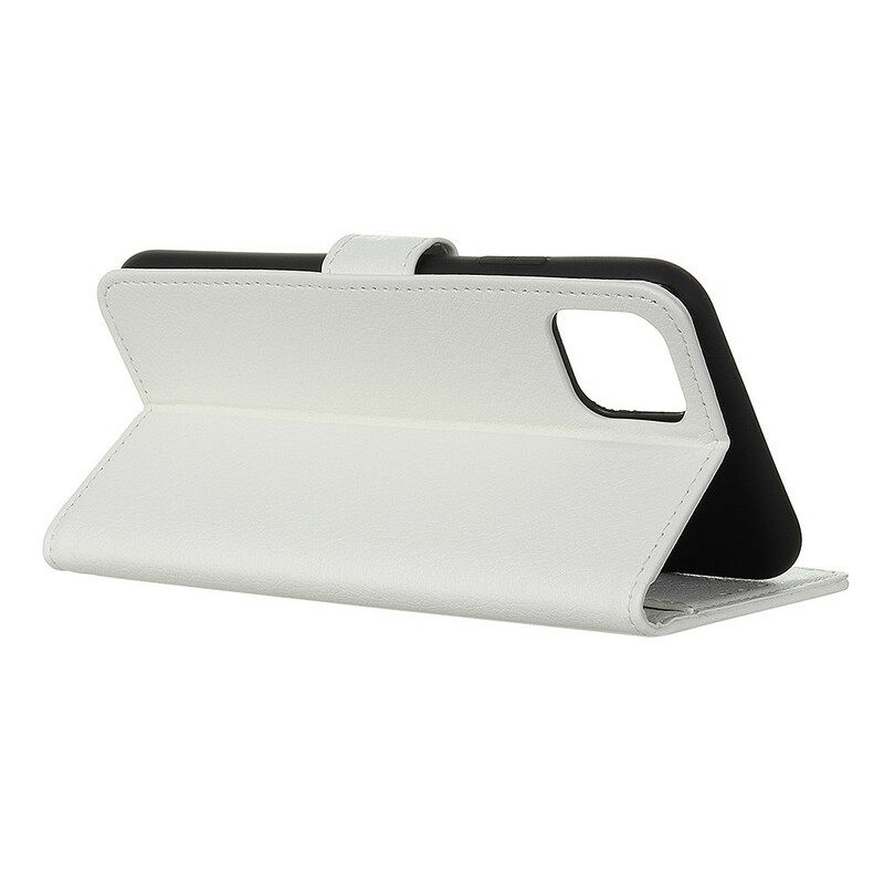 Kotelot iPhone 12 Mini Lychee Faux Leather