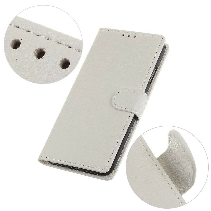 Kotelot iPhone 12 Mini Lychee Faux Leather