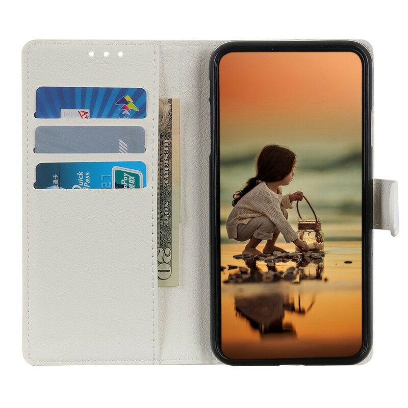 Kotelot iPhone 12 Mini Lychee Faux Leather