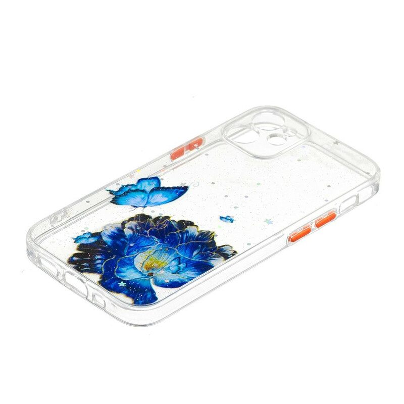Kuori iPhone 12 Mini Floral Butterfly Hybridi