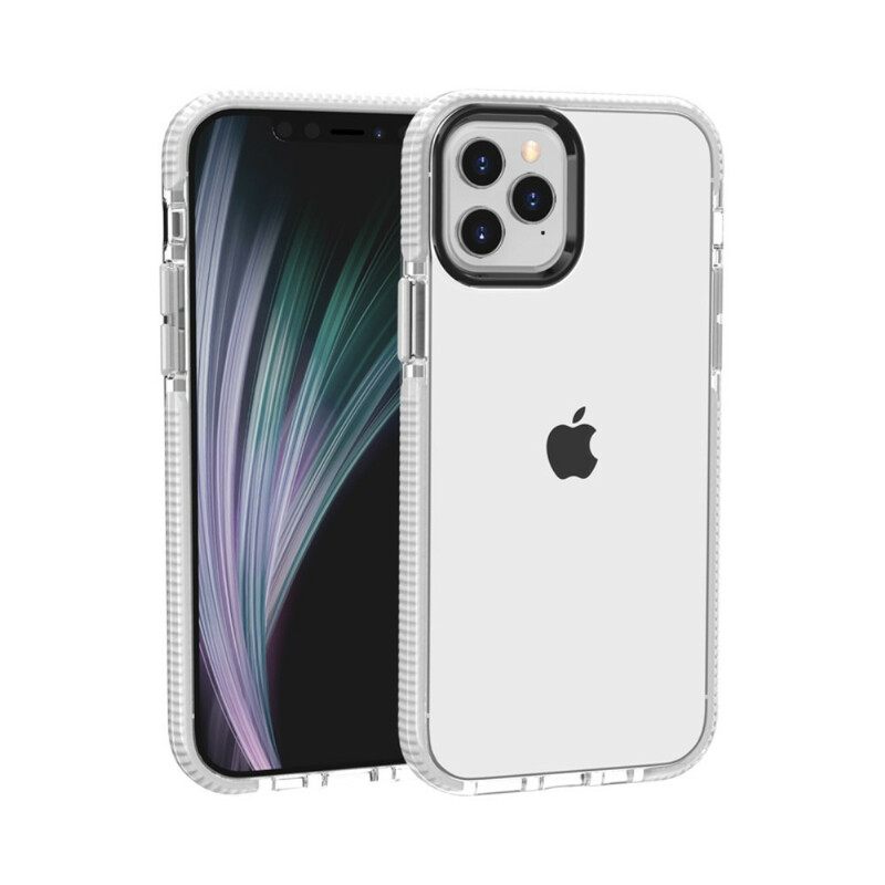 Kuori iPhone 12 Mini Läpinäkyvät Silikonireunat