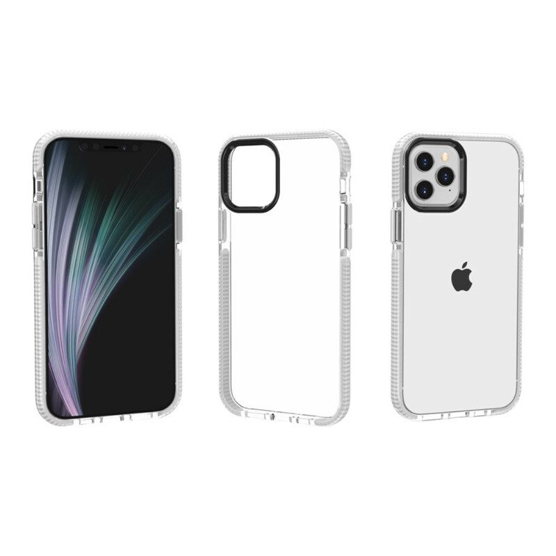 Kuori iPhone 12 Mini Läpinäkyvät Silikonireunat