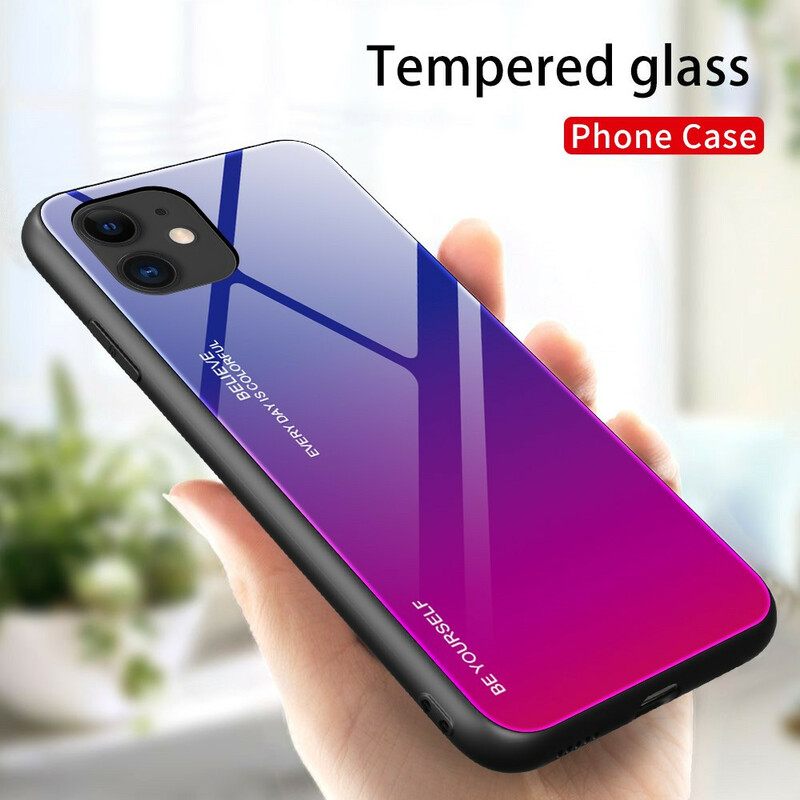 Kuori iPhone 12 Mini Tempered Glass Ole Oma Itsesi