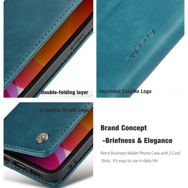 Puhelinkuoret iPhone 12 Mini Kotelot Flip Caseme Keinonahka