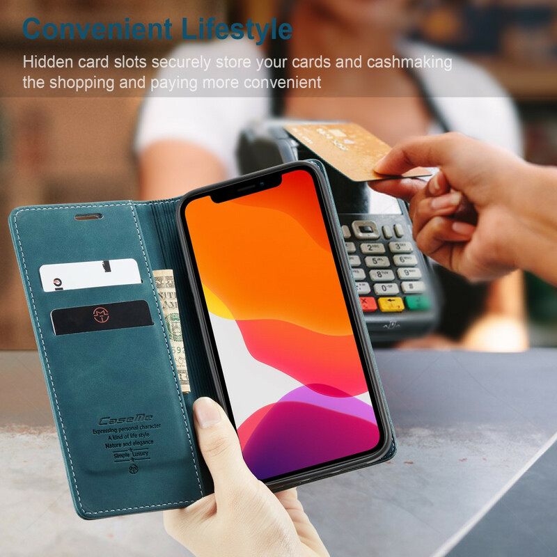 Puhelinkuoret iPhone 12 Mini Kotelot Flip Caseme Keinonahka