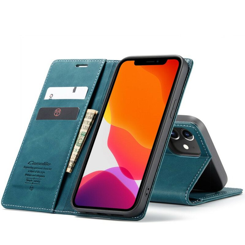 Puhelinkuoret iPhone 12 Mini Kotelot Flip Caseme Keinonahka