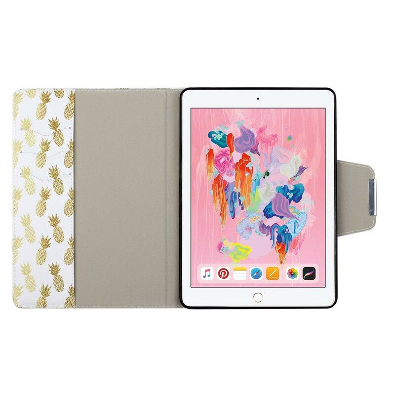 Nahkakotelo iPad 10.2" (2020) (2019) / Air 10.5" / Pro 10.5" Ananas