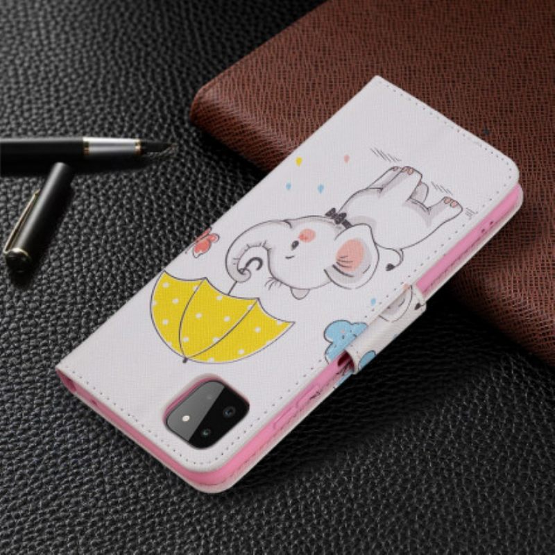 Flip Case Samsung Galaxy A22 5G Elefanttivauva