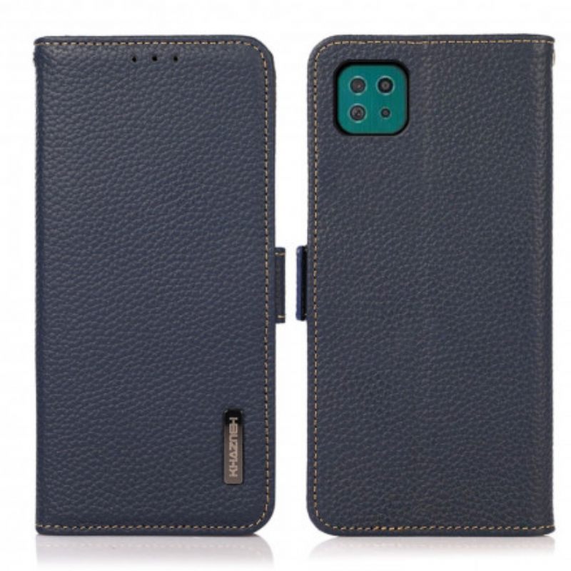 Kotelot Samsung Galaxy A22 5G Litchi Nahka Khazneh Rfid