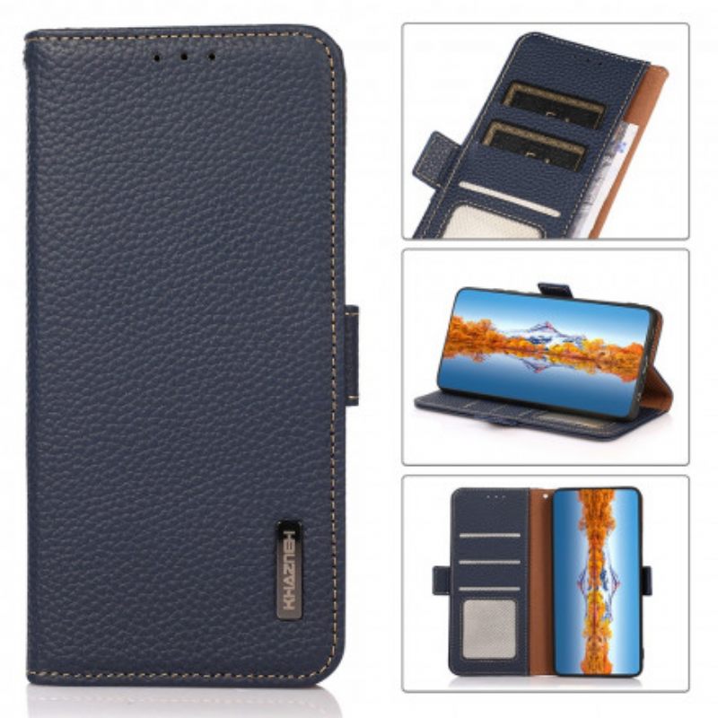 Kotelot Samsung Galaxy A22 5G Litchi Nahka Khazneh Rfid