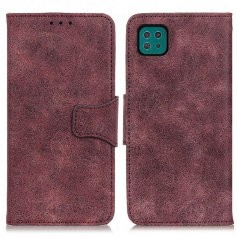 Kotelot Samsung Galaxy A22 5G Vintage Haljattu Nahka