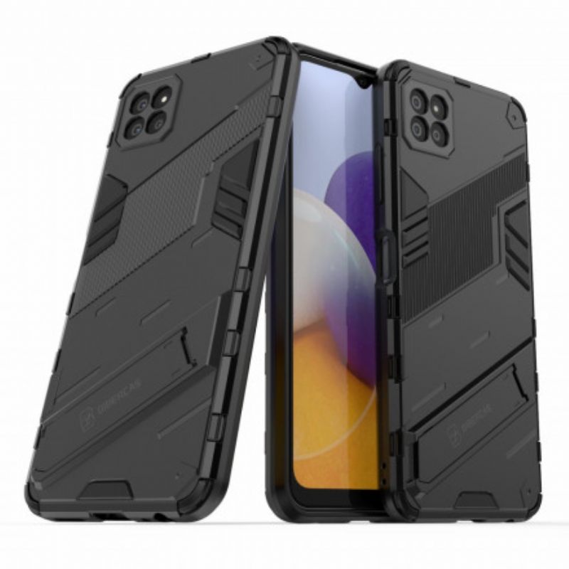 Kuori Samsung Galaxy A22 5G Irrotettava Kaksiasentoinen Handsfree-jalusta