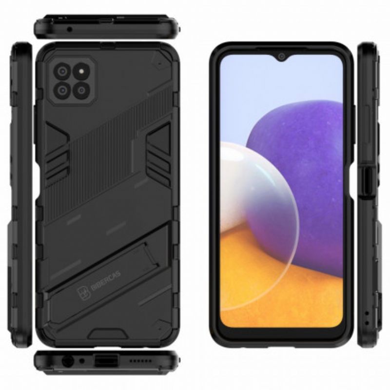 Kuori Samsung Galaxy A22 5G Irrotettava Kaksiasentoinen Handsfree-jalusta