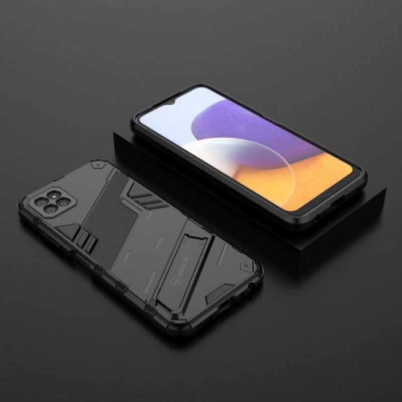 Kuori Samsung Galaxy A22 5G Irrotettava Kaksiasentoinen Handsfree-jalusta