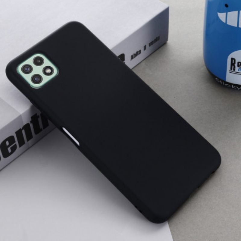 Kuori Samsung Galaxy A22 5G Nestemäinen Silikoni Kaulanauhalla