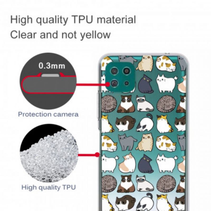 Kuori Samsung Galaxy A22 5G Top Cats