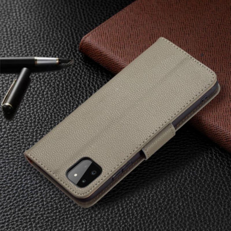 Nahkakotelo Samsung Galaxy A22 5G Kotelot Flip Litsiläppä Vino