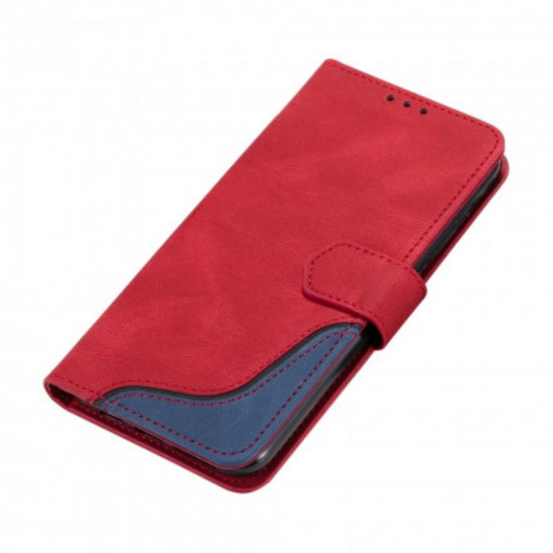 Nahkakotelo Samsung Galaxy A22 5G Skin-feel Wave