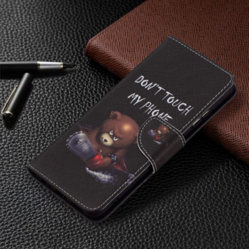 Puhelinkuoret Samsung Galaxy A22 5G Kotelot Flip Vaarallinen Karhu