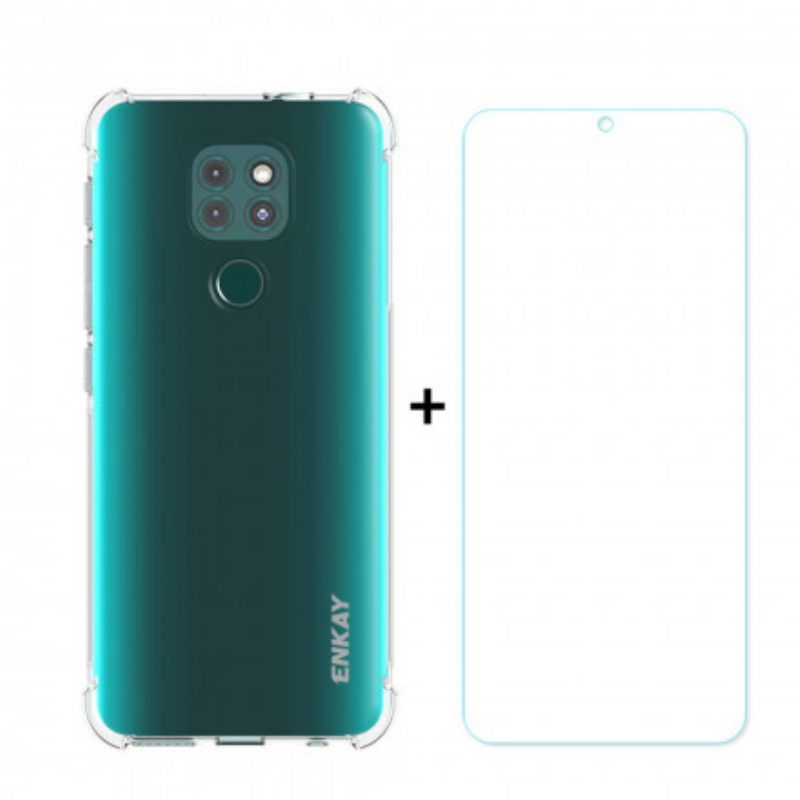 Kuori Moto G9 Play Combo Ja Enkay Karkaistu Lasi