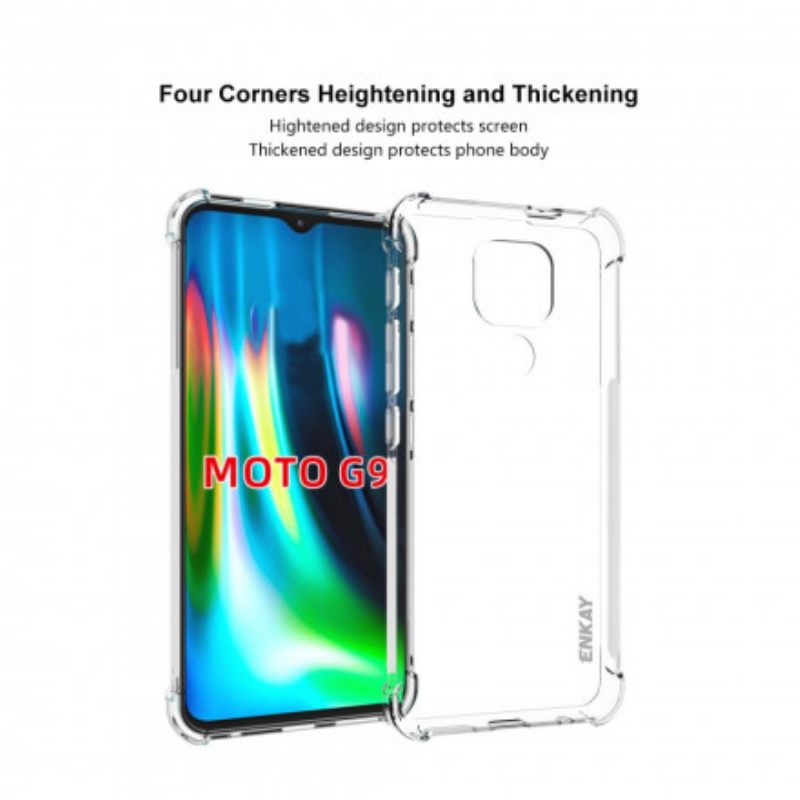 Kuori Moto G9 Play Combo Ja Enkay Karkaistu Lasi
