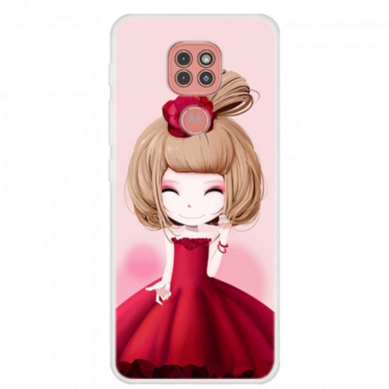 Kuori Moto G9 Play Manga Lady
