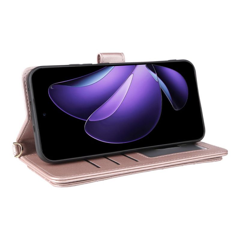 Kotelot Oppo Reno 13 5g Retrotyylinen Kello Hihnalla Ja Olkahihnalla