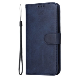 Kotelot Oppo Reno 13 5g Yksivärinen Nahkajäljitelmä Kello Hihnalla