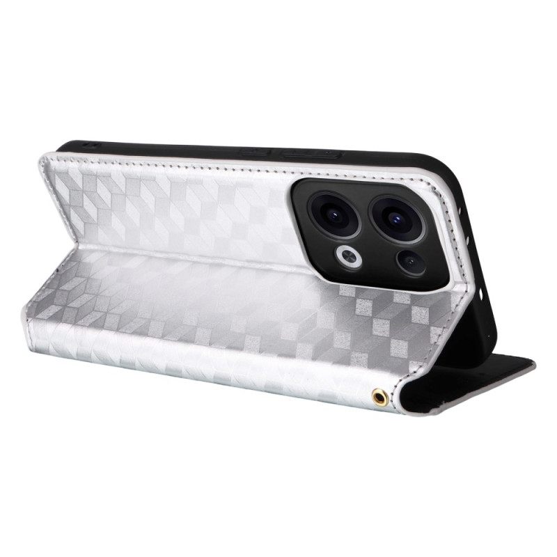 Nahkakotelo Oppo Reno 13 5g 3d Timantit