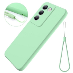 Case Vivo V40 Se 5g Puhelinkuoret Nestemäinen Silikoni Rannekkeella