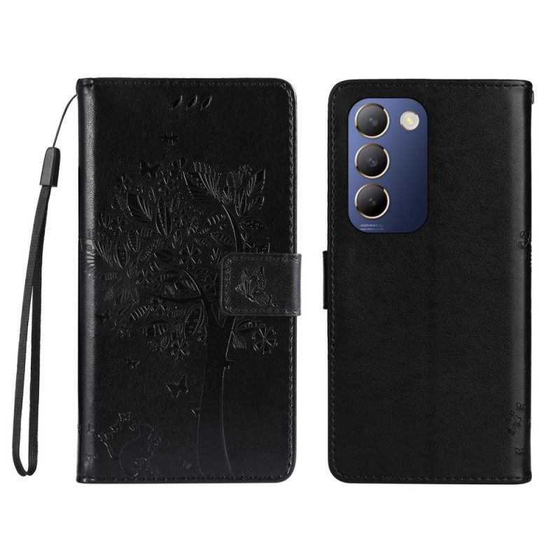 Kotelot Vivo V40 Se 5g Puhelinkuoret Puu Ja Kissa