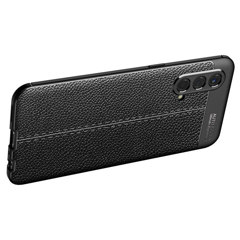 Case OnePlus Nord CE 5G Double Line Litchi Leather Effect