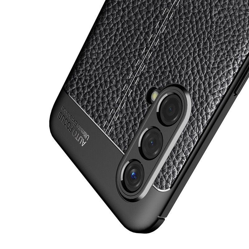 Case OnePlus Nord CE 5G Double Line Litchi Leather Effect