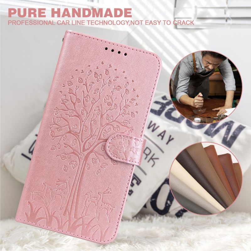 Flip Case OnePlus Nord CE 5G Tree And Deer