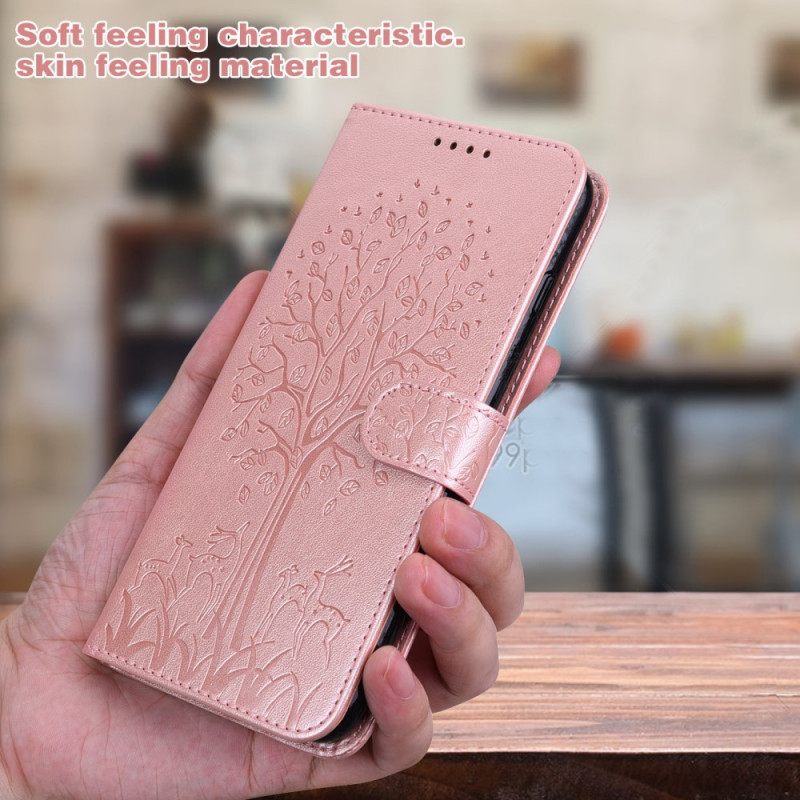 Flip Case OnePlus Nord CE 5G Tree And Deer
