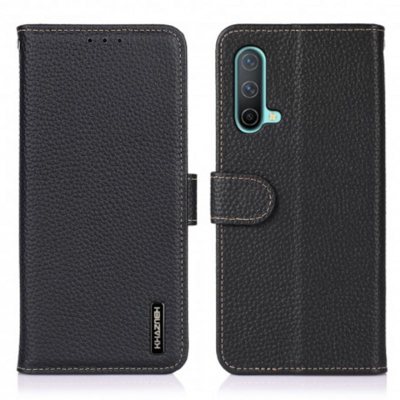 Kotelot OnePlus Nord CE 5G Litchi Nahka Khazneh Rfid