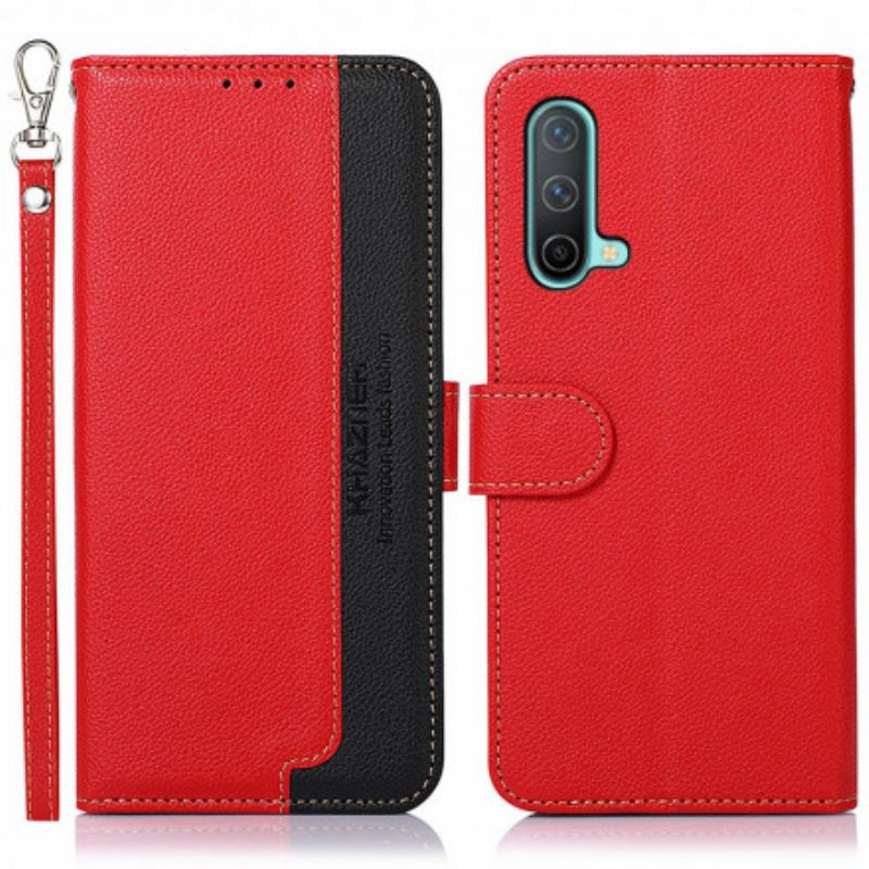 Kotelot OnePlus Nord CE 5G Lychee Style Rfid Khazneh