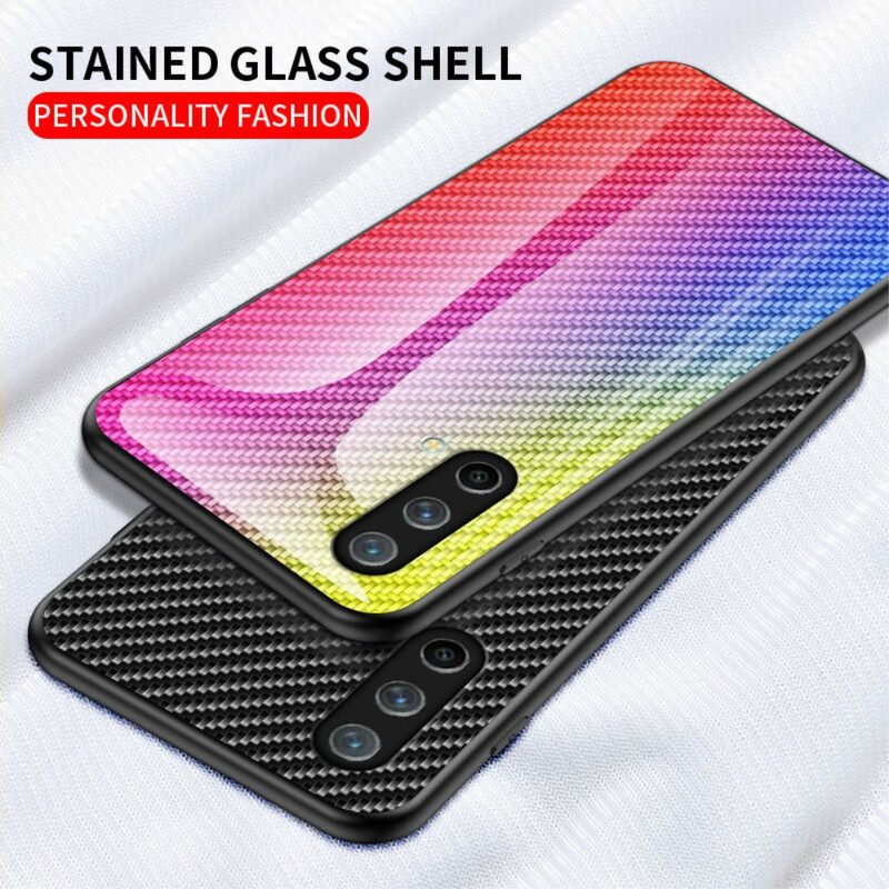 Kuori OnePlus Nord CE 5G Carbon Fiber Karkaistu Lasi