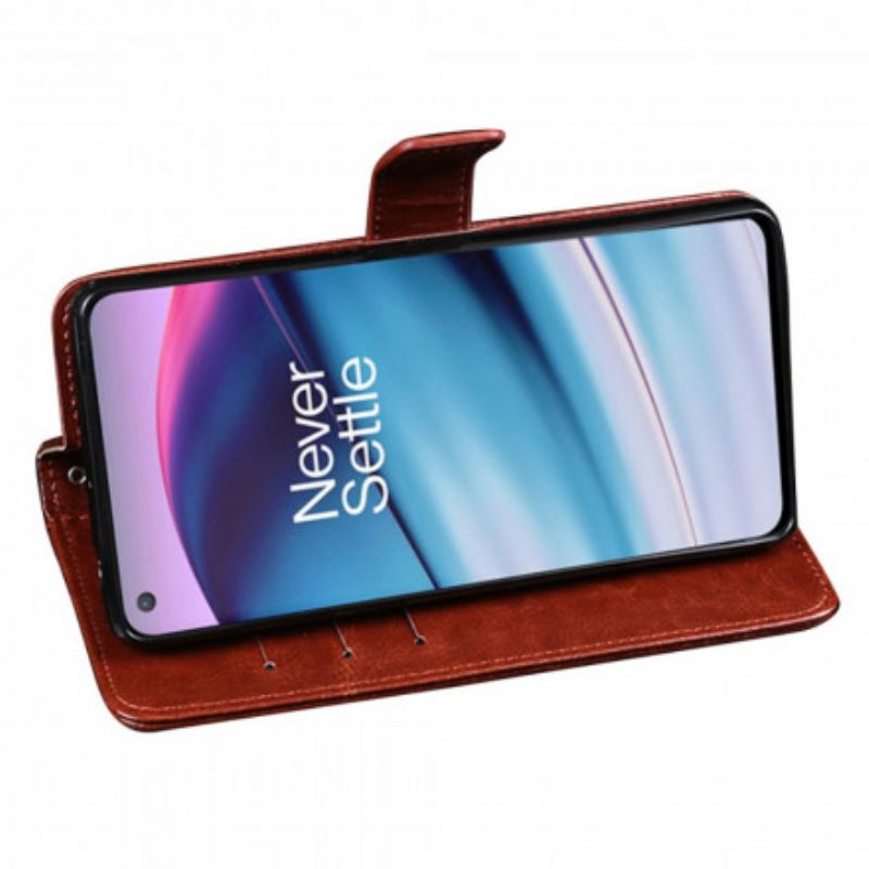 Nahkakotelo OnePlus Nord CE 5G Faux Leather Idewei