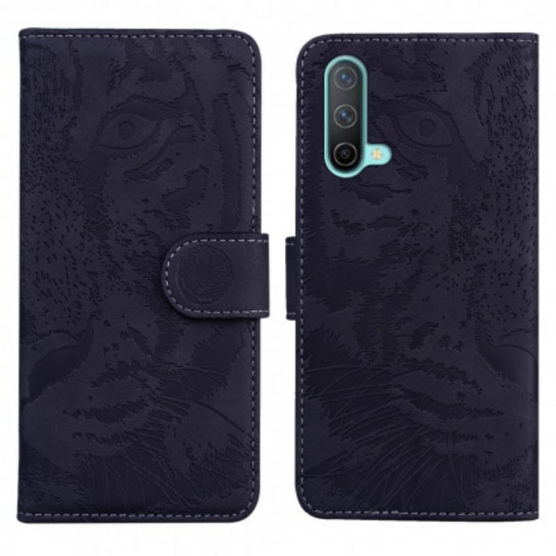 Nahkakotelo OnePlus Nord CE 5G Tiger Face Print