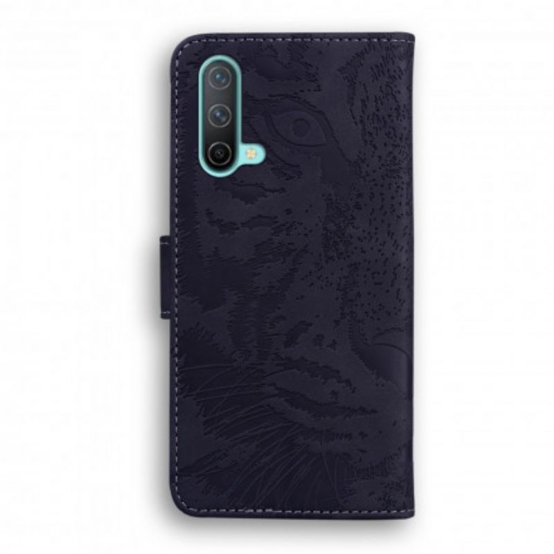 Nahkakotelo OnePlus Nord CE 5G Tiger Face Print