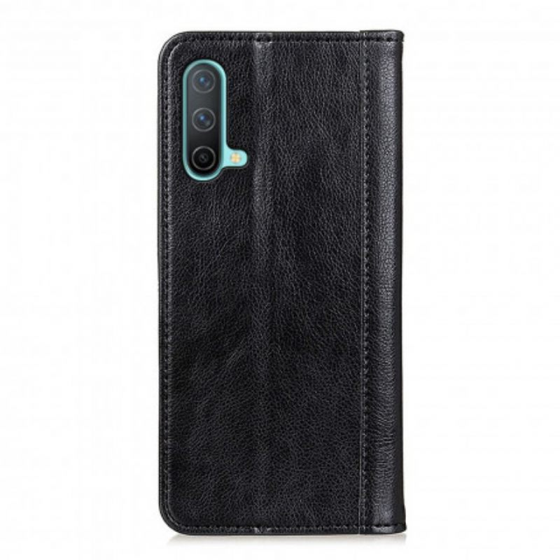 Puhelinkuoret OnePlus Nord CE 5G Kotelot Flip Elegance Split Litchi Leather