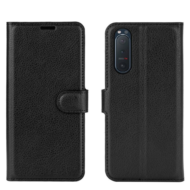 Kotelot Sony Xperia 5 II Classic Faux Leather