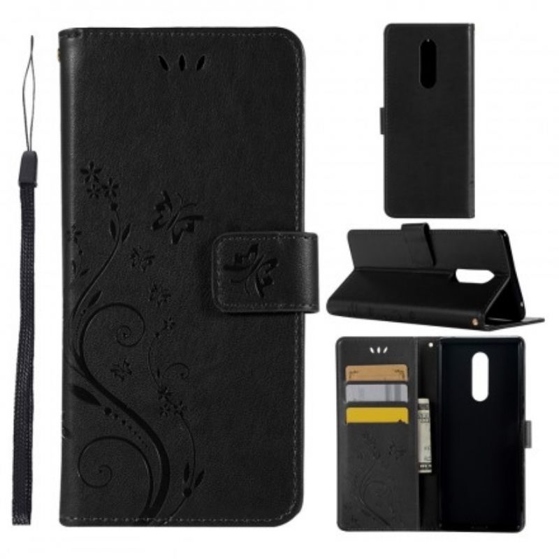 Flip Case Sony Xperia 1 Perhosia Ja Kukkia