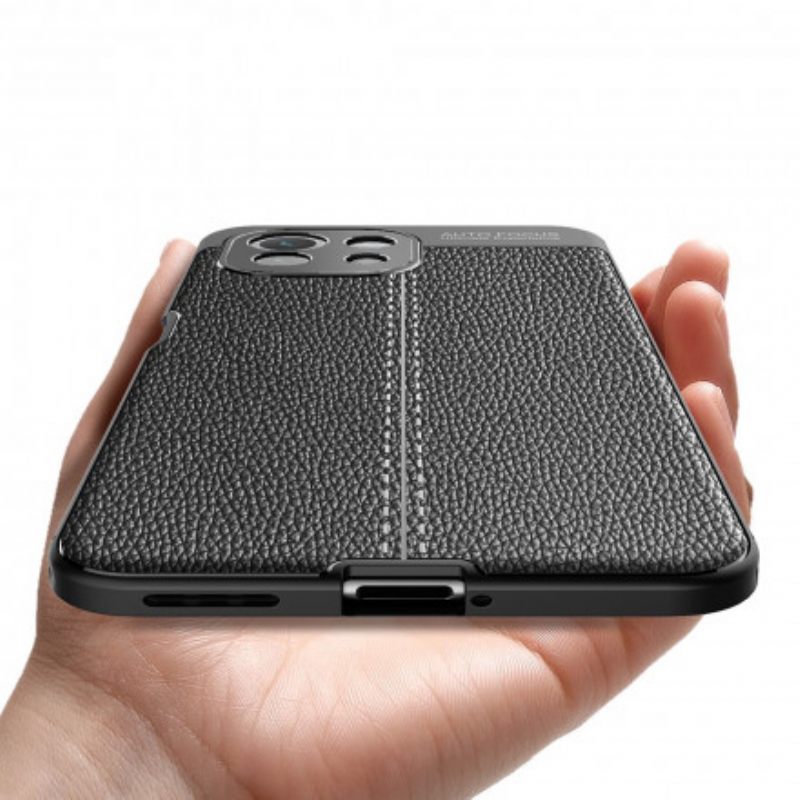 Case Xiaomi Mi 11 Lite 5G NE / Mi 11 Lite 4G / 5G Nahkaefekti Litsi Kaksinkertainen Linja