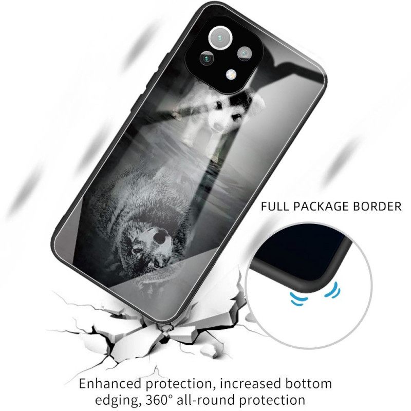 Case Xiaomi Mi 11 Lite 5G NE / Mi 11 Lite 4G / 5G Puppy Dream Karkaistu Lasi