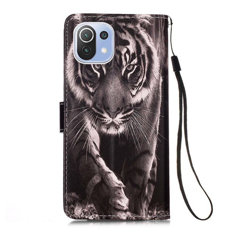 Flip Case Xiaomi Mi 11 Lite 5G NE / Mi 11 Lite 4G / 5G Night Tiger