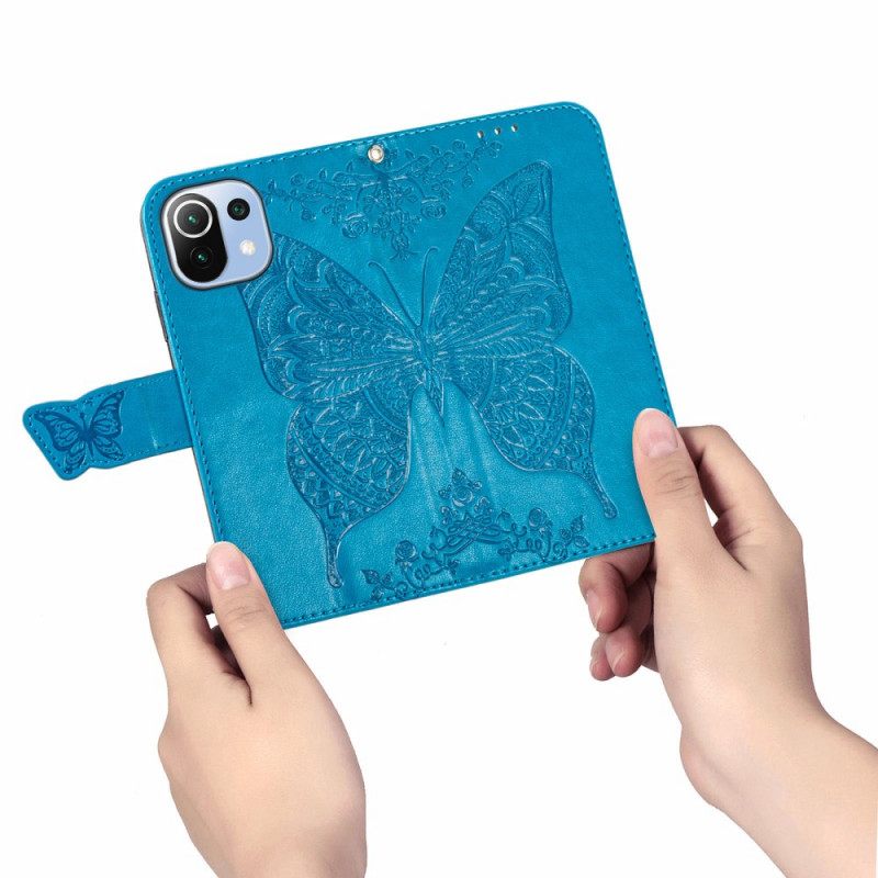 Kotelot Xiaomi Mi 11 Lite 5G NE / Mi 11 Lite 4G / 5G Half Aztec Butterfly